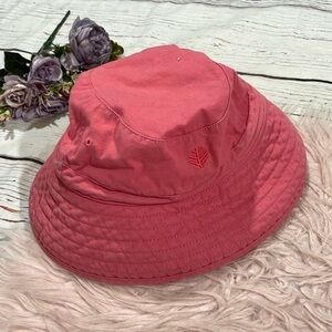 Coolibar Kids Chinstrap Red UPF Hat